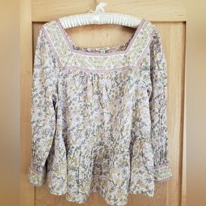 Women's American Eagle Floral Long Sleeve Top